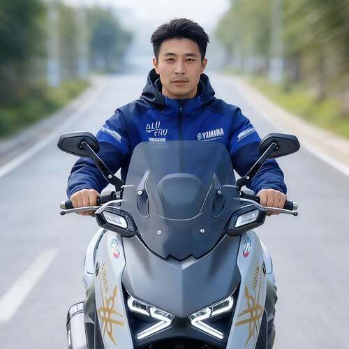 骑仕牛适用于25/26款山叶 XMAX300前挡风玻璃改装加高挡风玻璃配