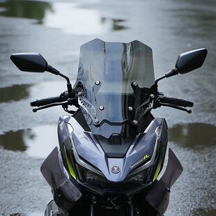 适用无极翼龙SR150R竞技前挡风玻璃改装黑化风挡挡雨板配件无损