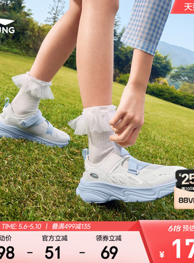 李宁小女孩玛丽珍凉鞋灵鸢2026新款夏季网面透气网鞋女童鞋公主鞋