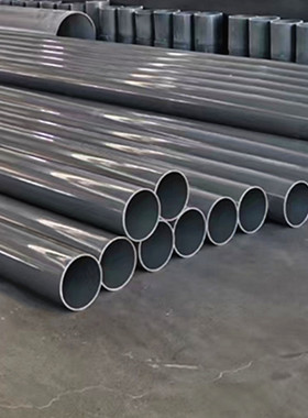 塑料水管160pvc水管硬管化工管道加厚塑料圆管深灰色水处理管PN16