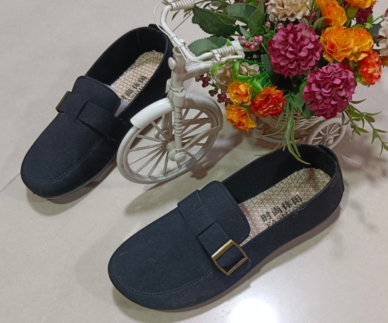 老北京布鞋女单鞋春秋平底透气软底防滑休闲工作鞋黑色豆豆鞋舒适,女鞋,浅口单鞋,淘宝优惠券,粉丝福利购,淘宝优惠卷