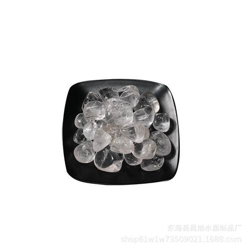 厂家供应天然白水晶大颗粒滚石碎石花盆鱼缸造景装饰背景消磁石