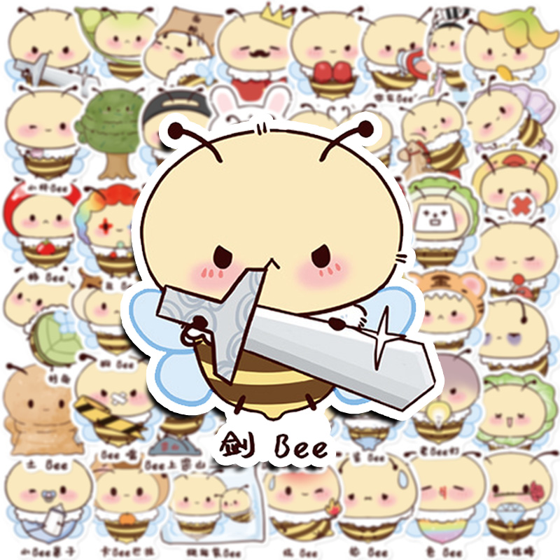 谐音梗百变小蜜蜂贴纸