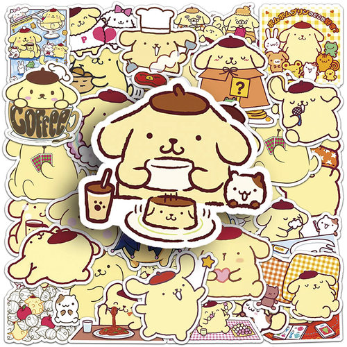 布丁小狗贴纸高清防水儿童手账