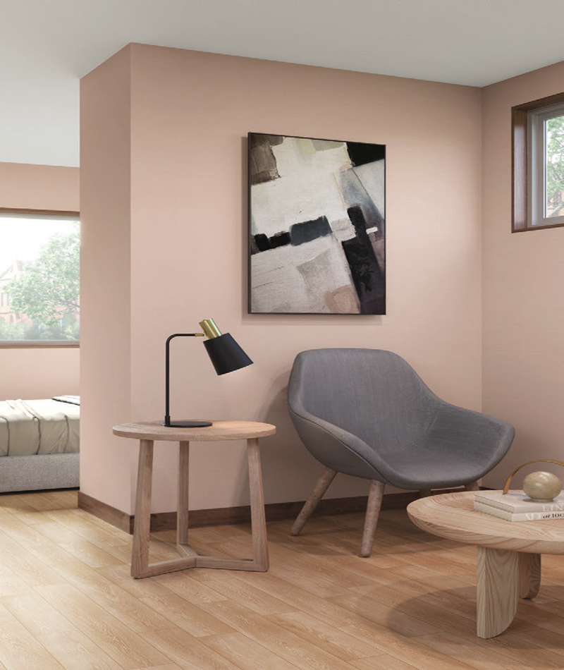 日本墙纸进口新科虾粉色墙纸温馨卧室简约百搭满铺主卧墙纸BA6177