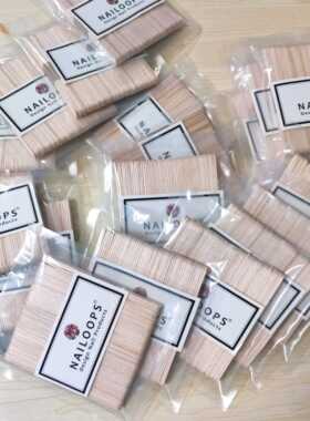 细条原木色固定螺11CM鸭舌棒