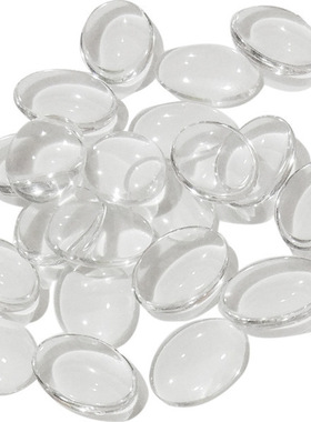 13x18mm 日式美甲3D珠子高透椭圆玻璃豆豆指甲片色卡样板展示工具