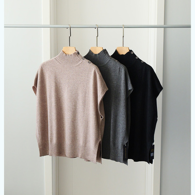 康赛妮AURORA100%羊绒女士马甲