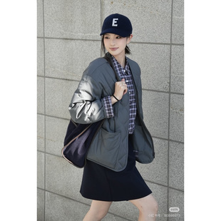 大牌羽绒服女士设计感小众宽松阔版 90鹅绒 小禾 高端百搭灰色系