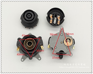 小三脚小铜圈 电水壶连接器底座温控器插座温控开关耦合器