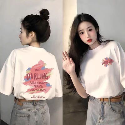 纯棉短袖t恤女2025新款爆款夏季