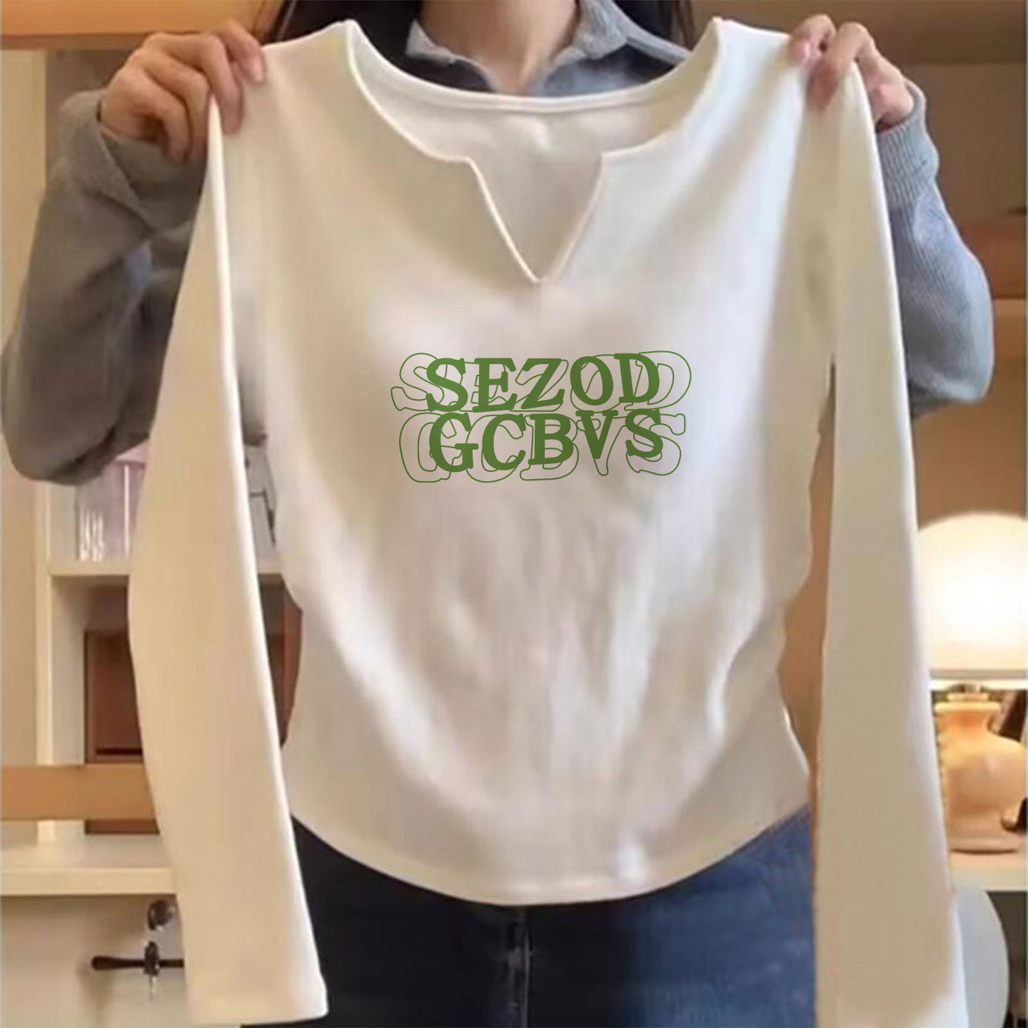 纯棉长袖t恤女2025新款打底衫