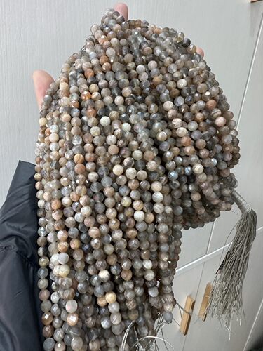 天然黑骨干DIY半成品，长39-40cm，6mm一条