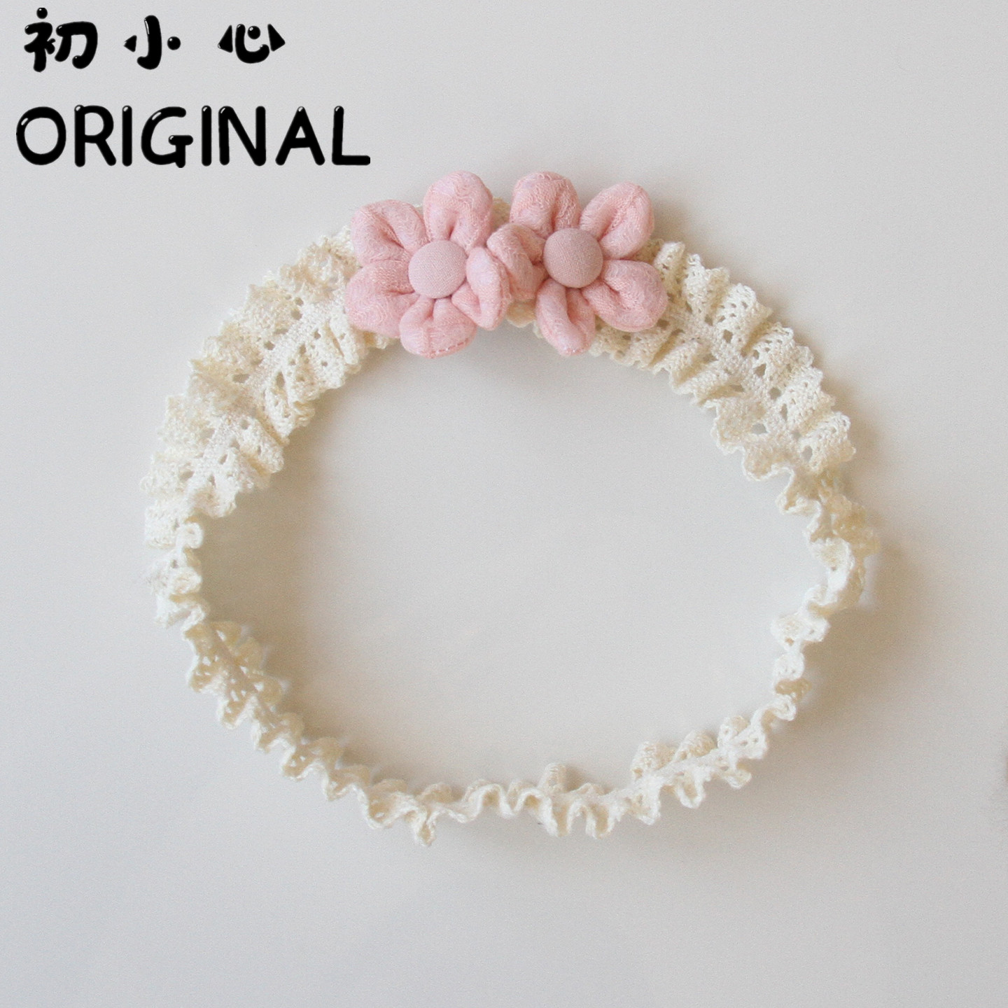 韩版婴儿发带女宝宝满月公主小花头饰婴幼儿满月百日宴拍照发饰