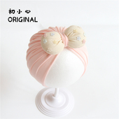 春秋冬纯棉婴儿帽子男女宝宝可爱出游套头帽新生儿透气胎帽小月龄