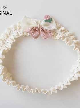 婴儿发带夏季薄款女宝宝甜美小蝴蝶结头饰女童满月百天可爱发饰