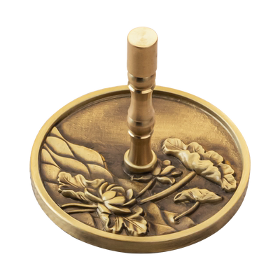 汉颂香灰压黄铜材质平炉工具