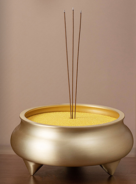 铜香炉上香专用家用供奉香薰炉室内烧香的炉礼佛插香祭祀熏香炉