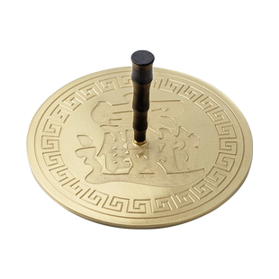 12cm加大号铜香灰压香道用具打香篆工具白灰压平器香纂香熏炉用品