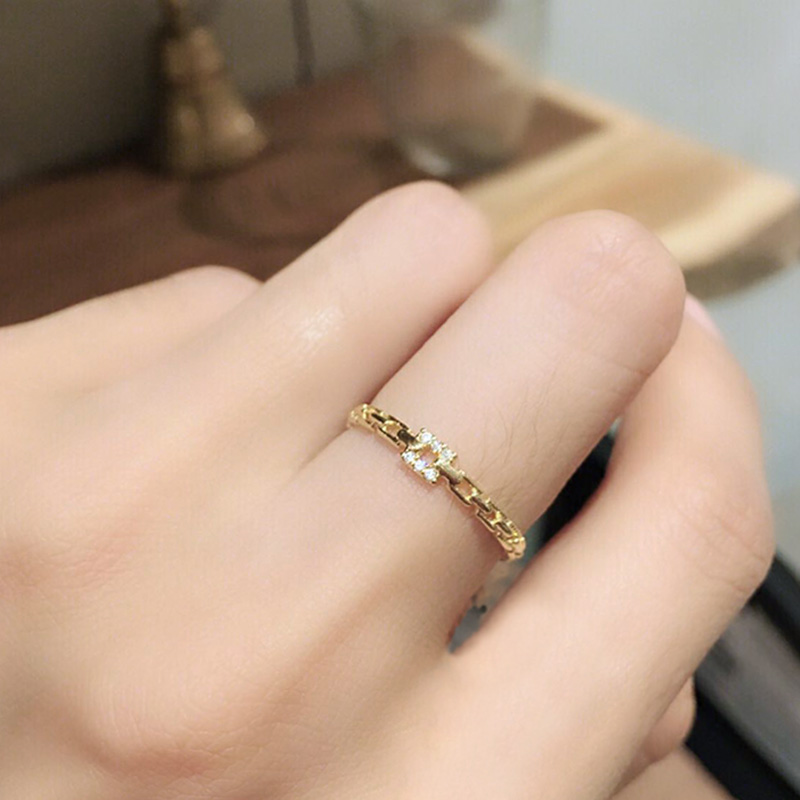 韩国链条指环饰品尾戒小红书推荐