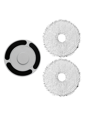 美的扫地机器人小白盒W11配件W11SE拖地布W11 plus抹布支架清洁布