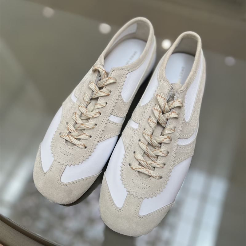 瑞典代购Dries Van Noten 25春夏麂皮复古德训鞋平底拼色运动鞋女