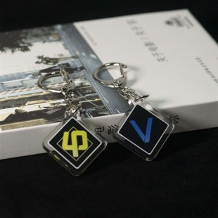 鸽游周边 亚克力phigros评分钥匙扣创意phi挂件精致女包包挂饰24