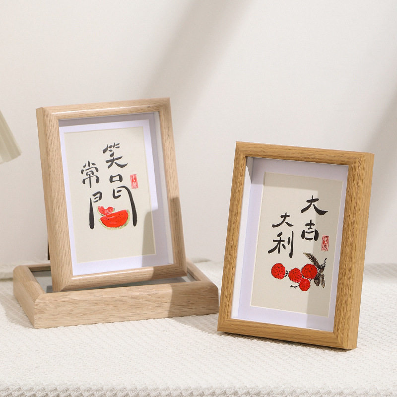 摆台相框567810a41216寸欧式立体中空复古照片美术作品干花展示框