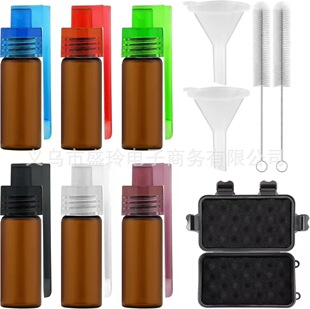 36/51/67mm玻璃药瓶 便携式储药瓶 密闭防水药盒