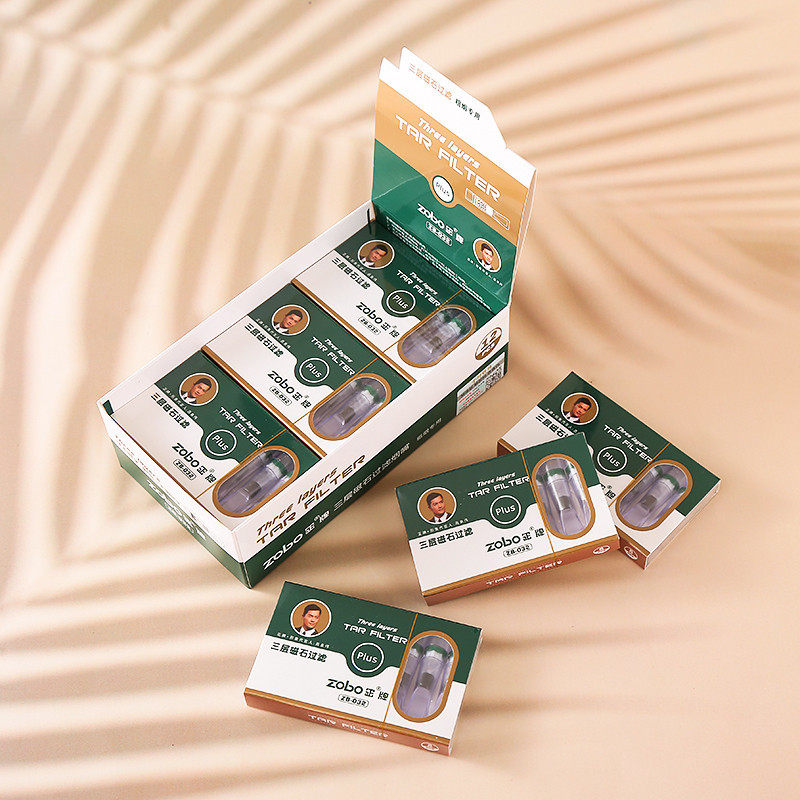 正牌032烟嘴三层过滤便携三重磁石过滤嘴一次性96支装便携旅行