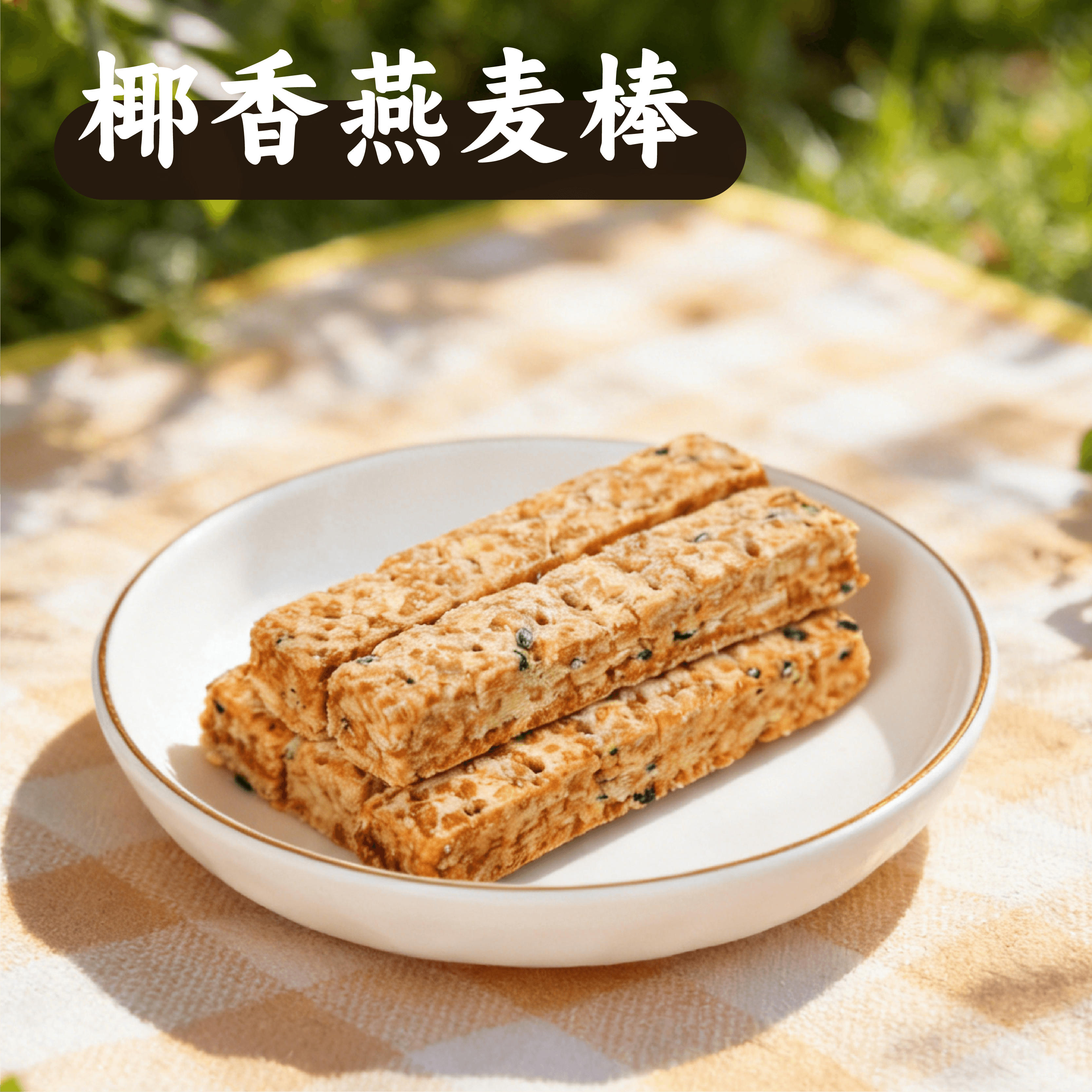 谦益京条千层酥芝麻椰香燕麦谷物棒健康代餐营养饱腹粗粮便携零食