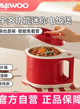大宇电煮锅一体锅多功能宿舍用家用小型迷你电饭煲一人食用电火锅