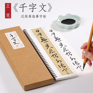 明 王宠 行书《千字文》行书草书毛笔书法临摹字帖行书初学者入门全集近距离临摹字帖卡 纸中作乐