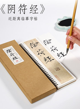 近距离临摹楷书纸中作乐阴符经