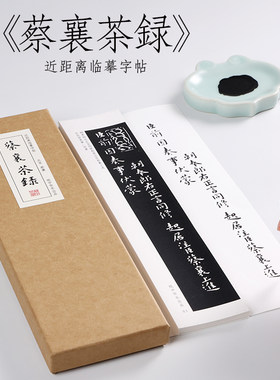 纸中作乐四家蔡襄茶录小楷行书