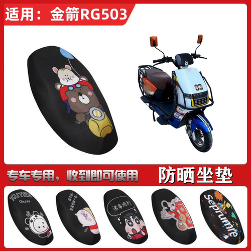 适用于金箭凯撒RG503坐垫套电动车防晒透气隔热防滑全包座套