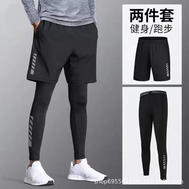 Mens Compression Pants Tights Leggings Shorts紧身裤男速