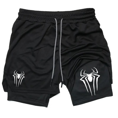 短裤男anime compression shorts men's workout gym running
