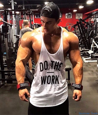 Gym Men Tank Top Singlets Stringer for Man Sleeveless Vest男