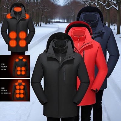 man outdoor sports clothes women casual clothing智能温控充电