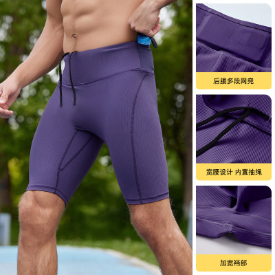 men compression shorts新款高弹速干男女款多口袋高腰压缩五分裤