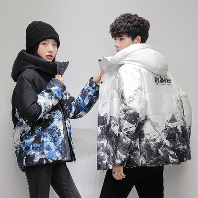 man winter coat women warm jacket新款服男生女生情侣加厚雪山