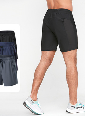 men compression shorts冰丝速干短裤男薄款休闲运动跑步宽松透气