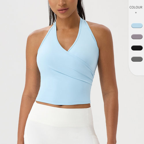 Compression Tank Tops Gym Workout Fitness Vest欧美女瑜伽服挂