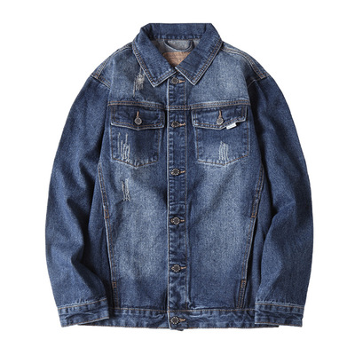 New Workwear Denim Jacket Classical Denim Jackets Men Washed