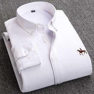 Plus 5XL 6XL Men's Oxford Shirts Cotton Formal Dress Shirt男