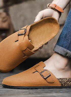 slippers slides flat shoes sandals cork clogs mules夏新款