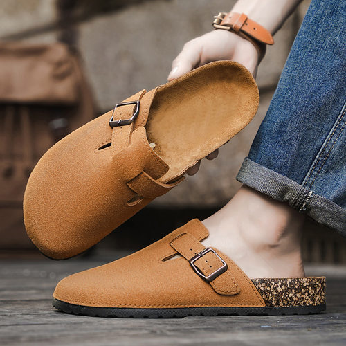 slippers slides flat shoes sandals cork clogs mules夏新款