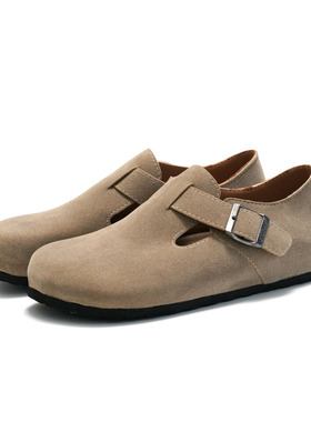 Men Casual Slip-ons Shoes Fashion loafer男外穿平底包头休闲鞋