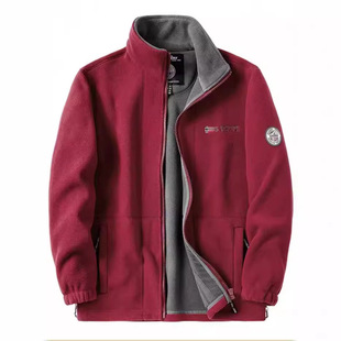 Autumn Men fleece Jacket man Warm Coat摇粒绒外套男秋冬季双面